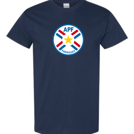 Paraguay Football Team Logo Men’s Gildan T-Shirt – Soccer Inspired Graphic Tee