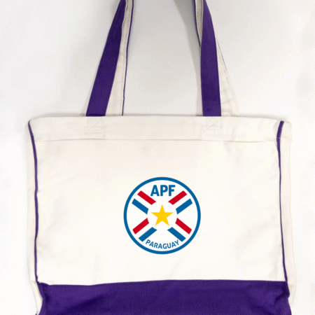 Paraguay Football Team Logo Trimmed Tote Bag
