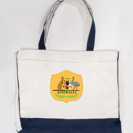 Australia Football Team Logo Trimmed Tote Bag