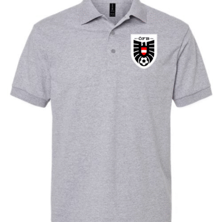 Austria National Football Team Logo Menâs Polo Shirt