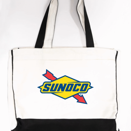 Sunoco Logo Trimmed Tote Bag