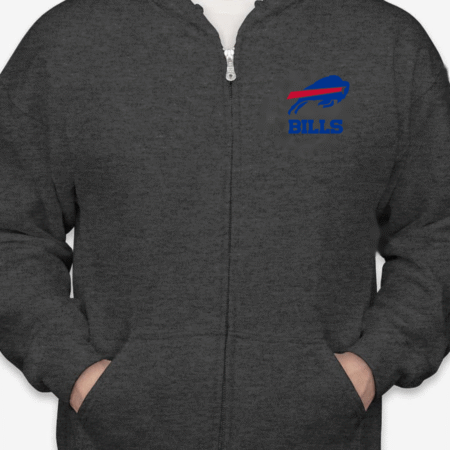 Buffalo Bills Zip Hoodie Unisex NFL Football Full-Zip Jacket for Men and Women