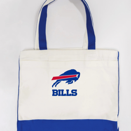Buffalo Bills Logo Trimmed Tote Bag