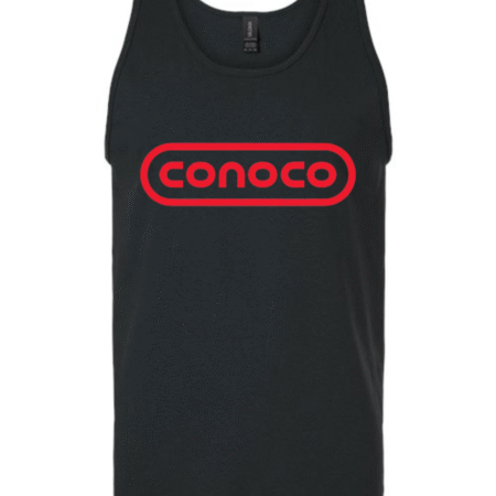 Conoco Men’s Tank Top – Conoco Logo Sleeveless Shirt, Casual Graphic Tank