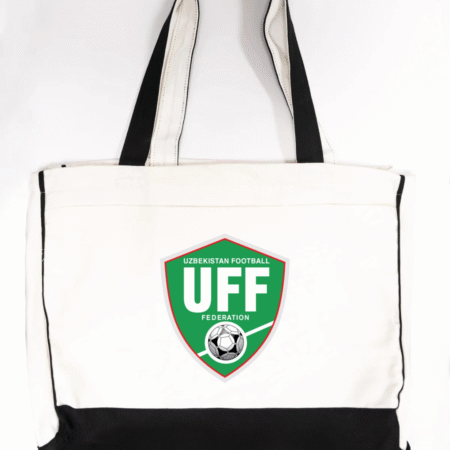 Uzbekistan Football Team Logo Trimmed Tote Bag