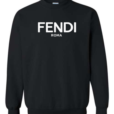 Fendi Roma Inspired Men's Sweatshirt – Luxury Logo Crewneck