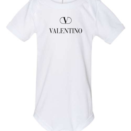 Valentino Baby Bodysuit Luxury Logo Infant Outfit