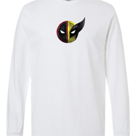 Classic Deadpool & Wolverine Logo Men’s Long Sleeve T-Shirt