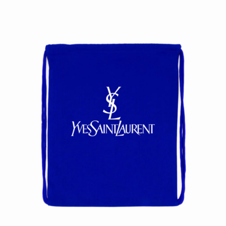 YSL Logo Drawstring Bag