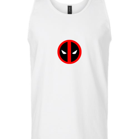 Deadpool Logo Men’s Tank Top – Marvel Superhero Graphic Sleeveless Shirt