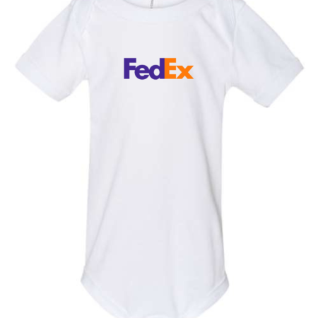 FedEx Logo Baby Bodysuit Infant Delivery Fan Outfit