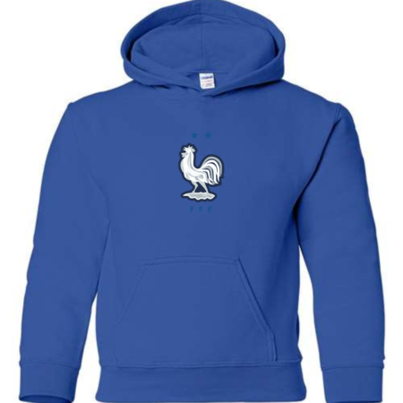 France National Football Team Logo Youth Hoodie – Soccer Hoodie for Kids