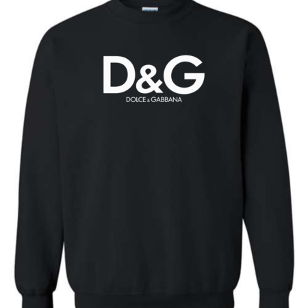 Dolce & Gabbana Inspired Men's Sweatshirt – Luxury Logo Crewneck