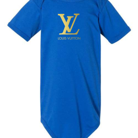 Louis Vuitton LV Baby Bodysuit Luxury Logo Infant One-Piece Gift