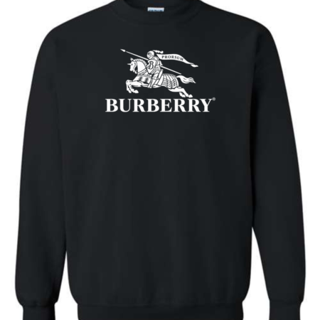 Burberry Inspired Men's Sweatshirt – Luxury Logo Crewneck