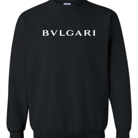 Bvlgari Inspired Men's Sweatshirt – Luxury Logo Crewneck