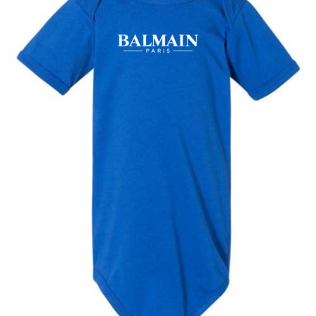 Balmain Paris Baby Bodysuit Logo Infant Outfit