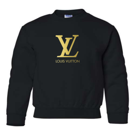 LV Logo Youth Sweatshirt – Kids & Youth Fashion Crewneck Pullover