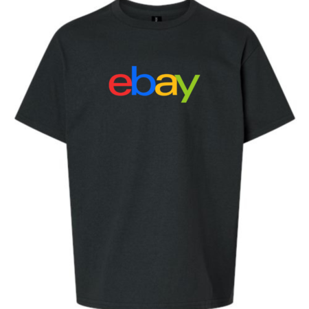 Youth eBay Logo Inspired T-Shirt – Kids Unisex Retro Brand Graphic Tee
