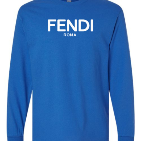 Classic Fendi Roma Logo Men’s Long Sleeve T-Shirt