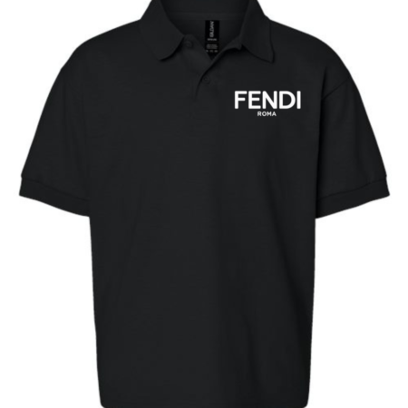 Fendi Roma Logo Youth Polo Shirt