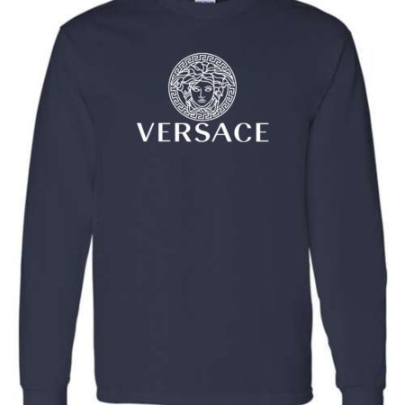 Classic Versace Logo Men’s Long Sleeve T-Shirt