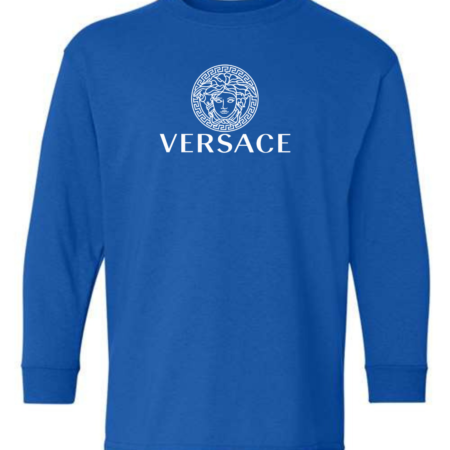 Versace Logo Youth Long Sleeve T-Shirt