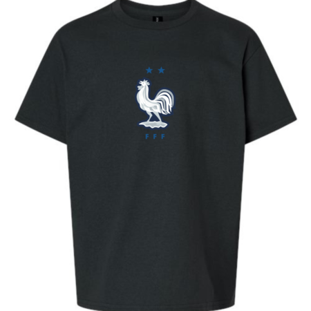 Youth France National Team Logo Inspired T-Shirt – Kids Unisex Soccer Fan Tee