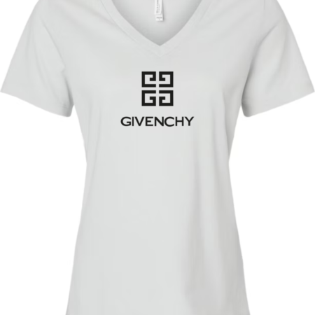 Givenchy Women’s V-Neck T-Shirt Classic Logo Graphic Tee