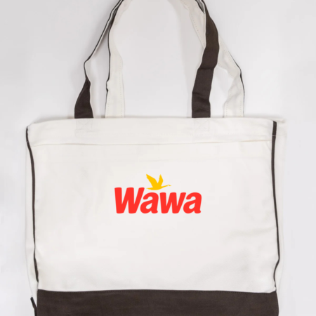 Wawa Logo Trimmed Tote Bag