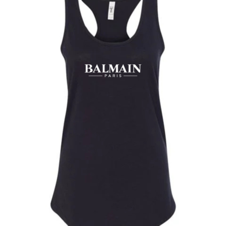 Balmain Paris Logo Women’s Racerback Tank Top