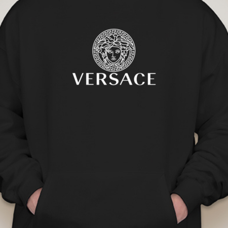 Versace Logo Unisex Hoodie for Men and Women Pullover Sweatshirt